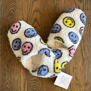 Cozy Smiley Face Slippers